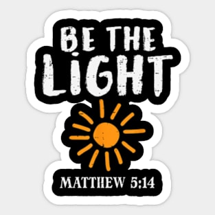 Be The Light Sun Matthew 514 Bible Christian Sticker